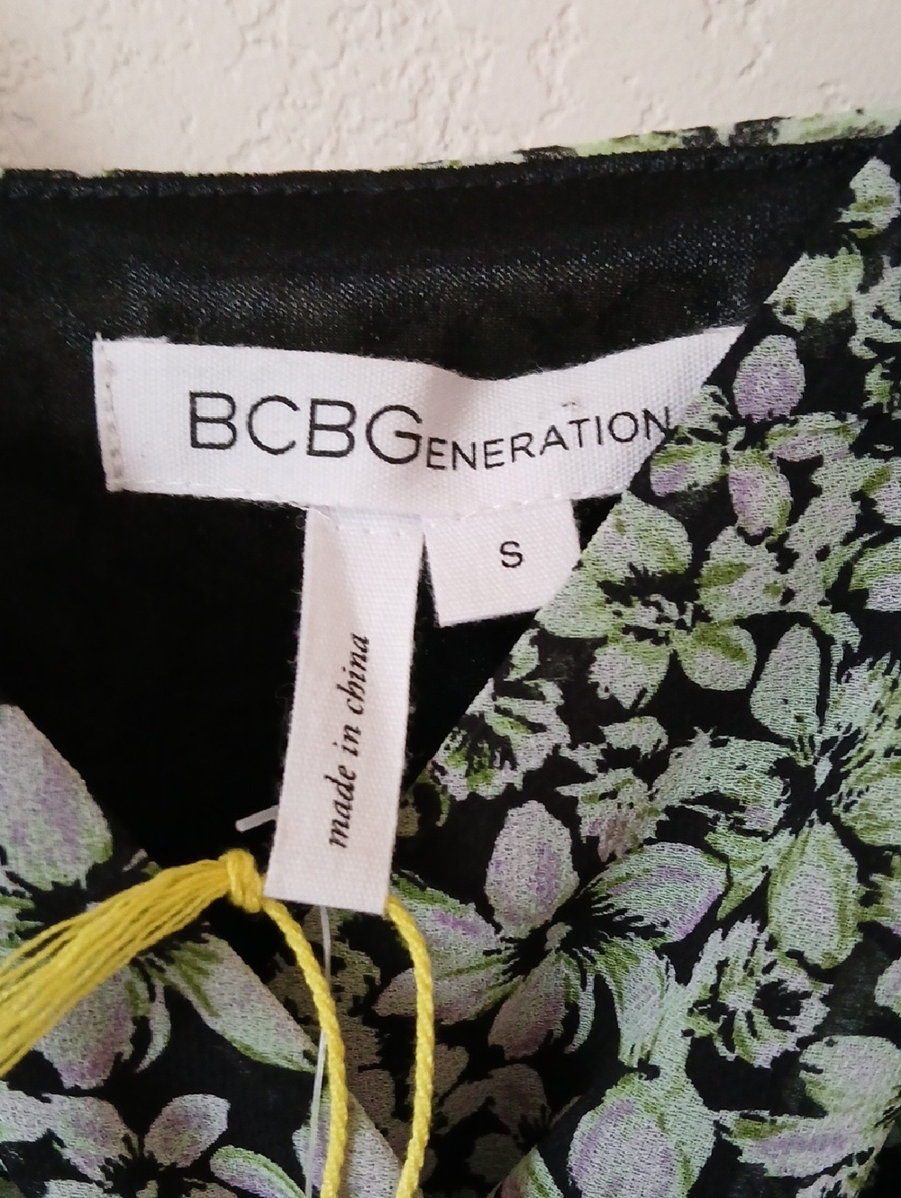 BCBGeneration Floral Ruffle Spaghetti Tank Top Mini Dress NEW - Picture 2 of 6